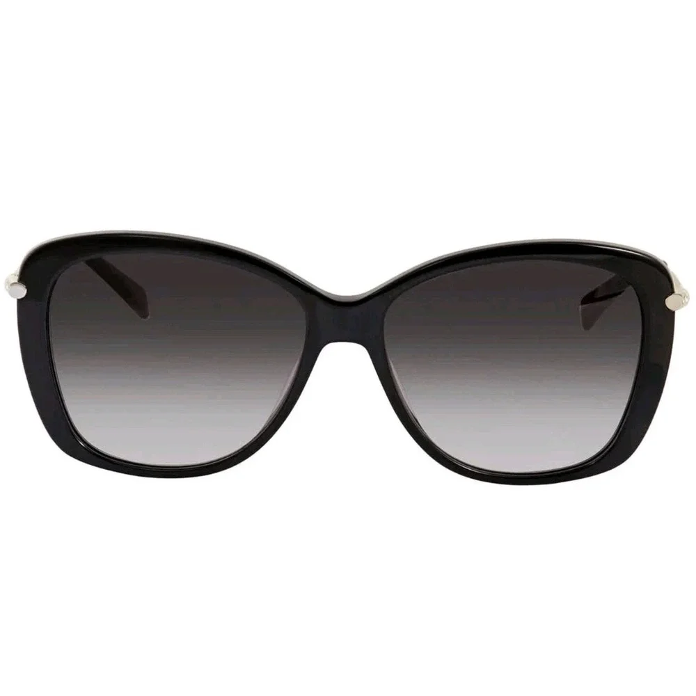 Longchamp Black Gray Gradient Butterfly Ladies Sunglasses 0018 56 LO616SL Case N
